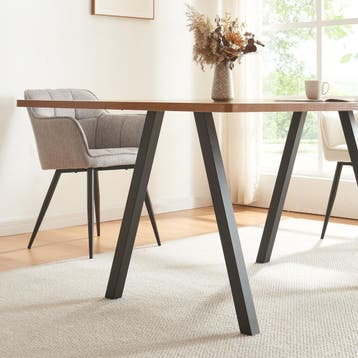 Stalen onderstel Heustreu set van 2 tafelpoot 72x70 cm zwart, Verzenden, Nieuw