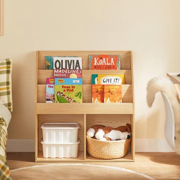 2dekans | SoBuy KMB01-N Kinderboekenkast hout - 73x30x80 cm, Ophalen of Verzenden, Zo goed als nieuw