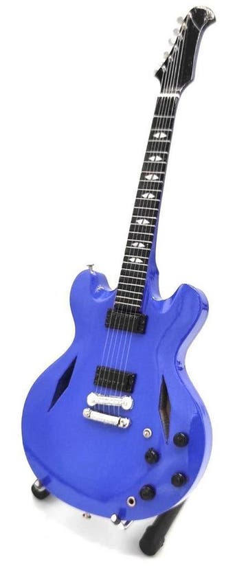 Miniatuur replica Gibson gitaar - Dave Grohl - Foo Fighters, Ophalen of Verzenden, Nieuw, Pop, Beeldje of Miniatuur