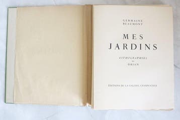 Germaine Beaumont / Drian - Mes Jardins - 1945, Antiek en Kunst