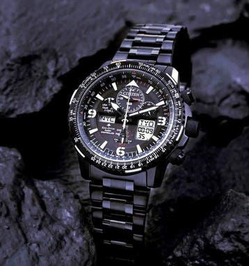 Citizen - SKYHAWK Black Steel - Nuovo - Radio Controllato 5, Nieuw