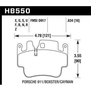 Hawk Porsche 911 / Cayman / Boxster Front /Rear DTC-70 Race, Auto-onderdelen, Ophalen of Verzenden, Nieuw