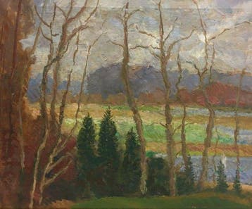 Jens Peter Groth Jensen (1918-2018) - Green Winter, Rungsted, Antiek en Kunst