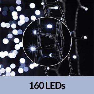Kerstverlichting Lichtsnoer Kerst Koudwit 11,5m Timer, Verzenden, Nieuw