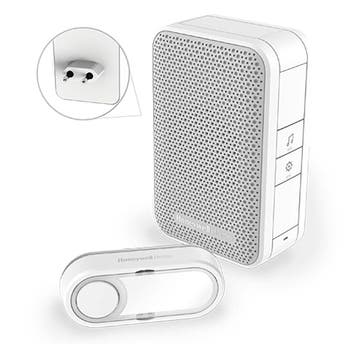 Honeywell draadloze plug-in deurbel met drukknop wit -, Doe-het-zelf en Verbouw, Verzenden, Nieuw, Overige typen