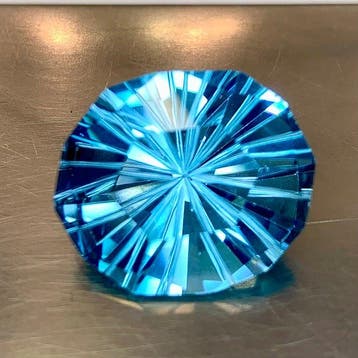 Zonder minimumprijs - 1 pcs Blauw Topaas - 35.55 ct -, Nieuw