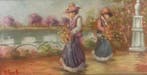 Scuola italiana (XX), firmato A. Pecorelli - Una domenica al