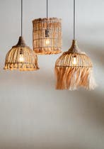 De Abaca Tassel Hanglamp - Naturel - S, Verzenden, Nieuw