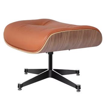 Lounge Fauteuil – Walnoothout &amp; Lichtbruine Koeienhuid, Huis en Inrichting, Stoelen, Verzenden, Nieuw