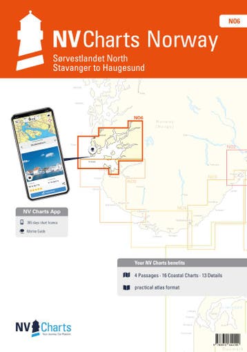 NV Charts Noorwegen NO 6 - Zuidwestland Noord - Stavanger na, Watersport en Boten, Ophalen of Verzenden, Nieuw