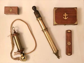 Maritieme objecten (5) - Mahonie, Antiek en Kunst