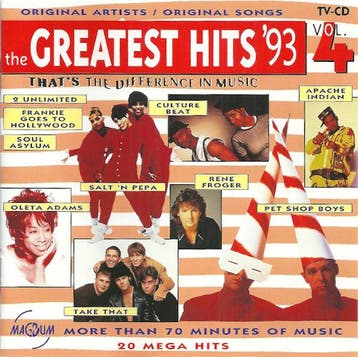 cd - Various - The Greatest Hits 93 Vol. 4, Verzenden, Zo goed als nieuw