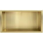 Wiesbaden Demis Inbouwnis - 30x60x10cm - Geborsteld Messing, Ophalen of Verzenden, Nieuw, Rvs