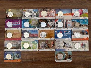 Nederland. 5 Euro / 10 Euro Various Years (22 coincards)