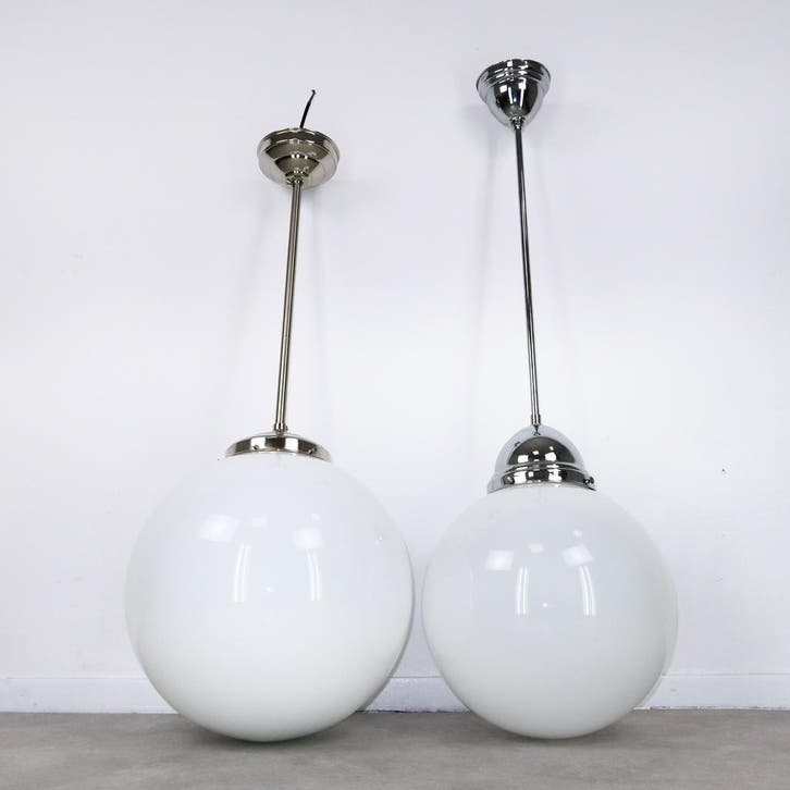 schoollampen groot formaat kap 4 x 35 cm / 1 x 40 cm, Huis en Inrichting, Lampen | Hanglampen, 75 cm of meer, Zo goed als nieuw