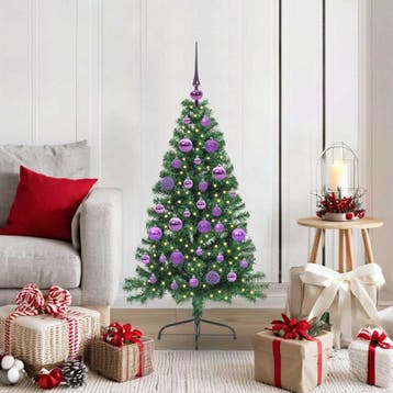 vidaXL Kunstmatig Voorverlicht Kerstboom met 150 LED Groen, Verzenden, Nieuw