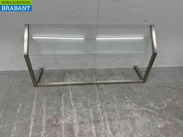 RVS Ademschot kuchscherm 126 cm Horeca, Ophalen of Verzenden
