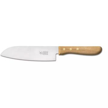 Robert Herder Santoku Koksmes – Carbonstaal – Lemmet 16,, Ophalen of Verzenden, Nieuw, Hout