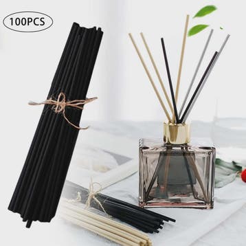 100 Stuks Rietstokjes voor Diffusers - 3mm x 20cm - Zwart, W, Huis en Inrichting, Verzenden, Nieuw