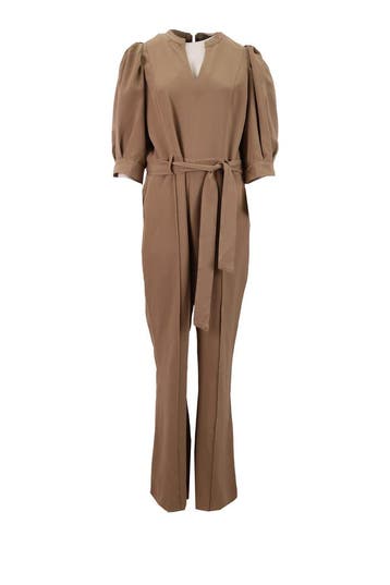 Aaiko Jumpsuit in maat S Beige, Aaiko, Verzenden, Zo goed als nieuw, Beige