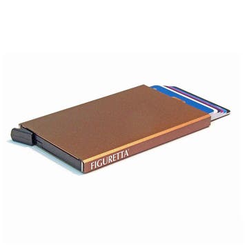 Figuretta Aluminium Hardcase RFID Cardprotector Brons, Verzenden, Nieuw, Overige kleuren, Overige merken