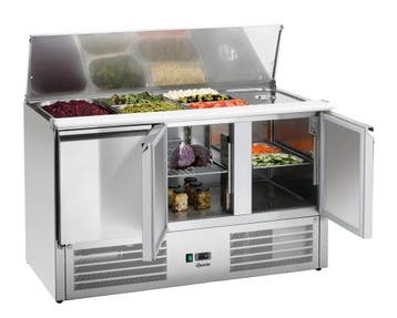 Bartscher Saladette | 390L | 3 Deuren | 4x 1/1 GN Boven | 0°, Ophalen of Verzenden, Nieuw