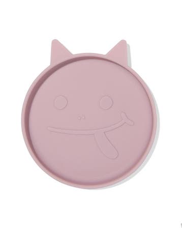 HEMA Kinderbordje Ø16cm monster siliconen roze 2+2 gratis, Verzenden, Nieuw
