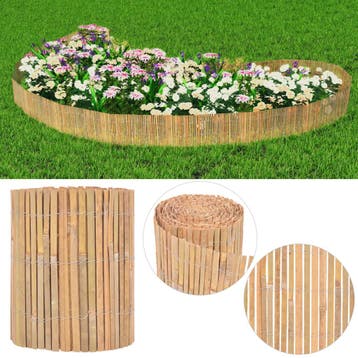 vidaXL Scherm 1000x30 cm bamboe, Verzenden, Nieuw, Hout, Minder dan 1 meter