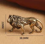 Messing Leeuw Miniatuur Beeldje voor Bureau Decoratie, Verzamelen, Beelden en Beeldjes, Verzenden, Nieuw