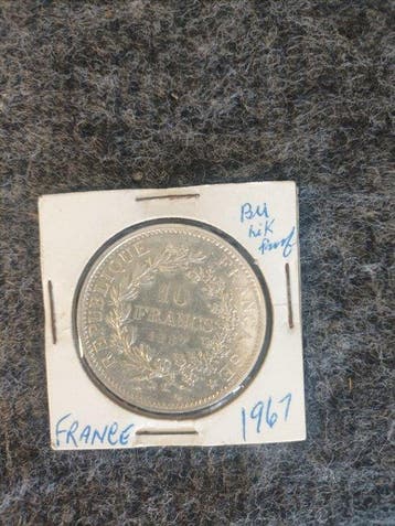 Frankrijk. 10 Francs 1967 Hercule (Zonder minimumprijs)
