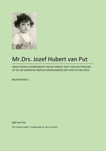 Mr.Drs. Jozef Hubert Van Put - Bijlagen | Jozef Hubert Put, Ophalen of Verzenden, Nieuw, Jozef Hubert Put