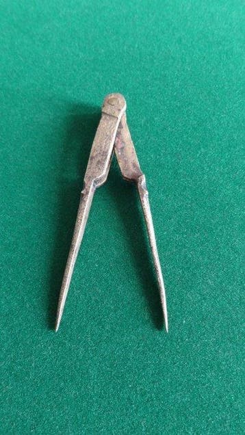 Kaartpasser - Brons - 16th century - Zeldzaam type passer, Antiek en Kunst