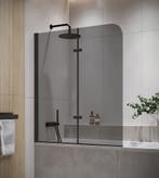 Badwand Austin 100 x 140 cm Rookglas Zwart Badscherm, Verzenden, Nieuw, Bad