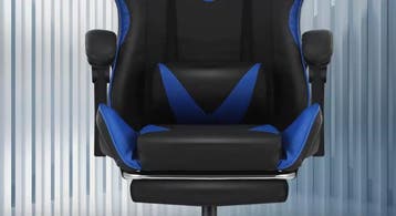 Massage Gamingstoel – Ergonomisch, Draaibaar & Met Voetsteun, Verzenden, Nieuw