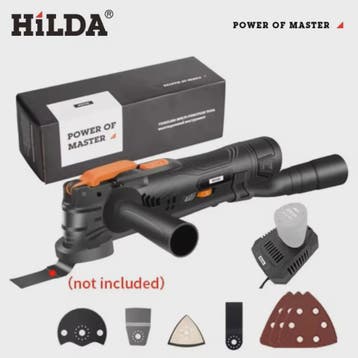 HILDA Snoerloze Multitool met 6 Variabele Snelheden - Kracht, Verzenden, Nieuw