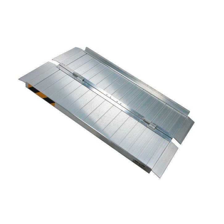 Rolstoel oprijplaat opklapbaar 122cm, Auto diversen, Aanhangwagen-onderdelen, Nieuw, Verzenden