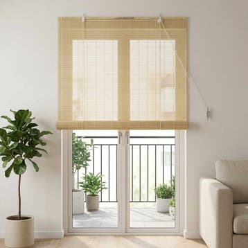vidaXL Rolgordijn Naturel 90 x 220 cm Bamboe, Verzenden, Nieuw, Bruin