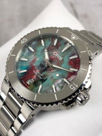 Oris - Aquis Date Upcycle Automatic - 01 733 7770 4150-Set -, Nieuw