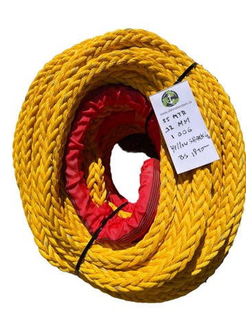 Yellow-Shark greyTouw 55 MTR 32 MM 1 Bekleed Oog BS 18 To..., Verzenden, Nieuw