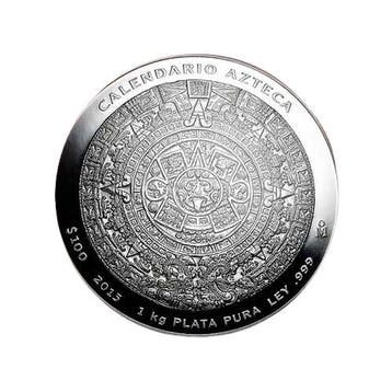 Azteken kalender 1 kg 2015 (800 oplage), Verzenden, Zuid-Amerika, Losse munt, Zilver