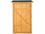 TecTake - Houten tuinkast Taman - Vlak dak - Afm. 75 x 56 x, Verzenden, Nieuw
