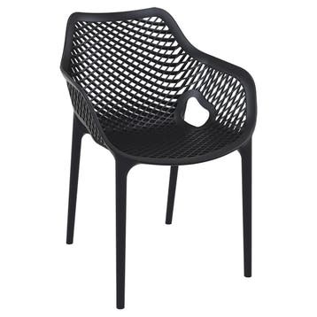 Garden Impressions Air XL design tuinstoel zwart, Verzenden, Nieuw