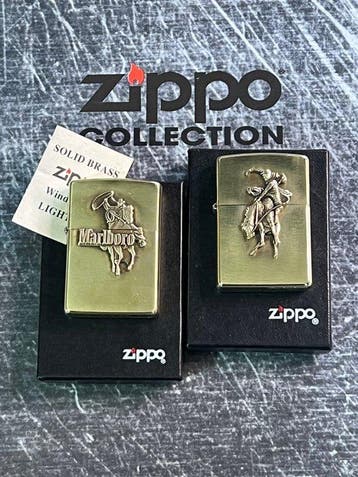 Zippo - Zonder minimumprijs - Aansteker - Messing - (2), Verzamelen, Nieuw