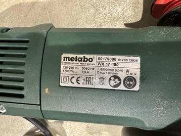 Metabo WX 17-180 Haakse slijper Nr.103, Ophalen of Verzenden, Gebruikt