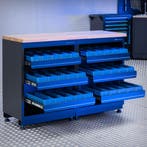 Datona Werkbank PREMIUM eiken werkblad met opbergbakken –, Ophalen of Verzenden, Nieuw