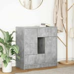 Dressoir met lades en deuren 70,5x34x74,5 cm betongrijs, Verzenden, Nieuw