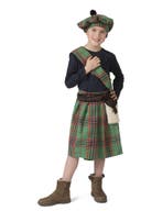 Schots Highlander Kostuum Groen Kind, Ophalen of Verzenden, Nieuw