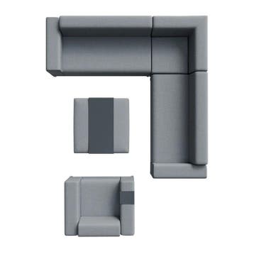 Loungeset / Tuinset - Sorano - Antraciet, Verzenden, Nieuw