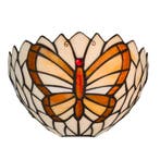Tiffany vlinder wandlamp – Natuurlijke uitstraling – B 25 ×, Verzenden, Nieuw