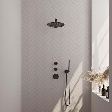 Brauer Black Carving Thermostatische Regendoucheset Inbouw -, Ophalen of Verzenden, Nieuw